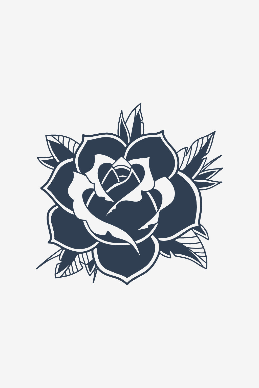 Sort Rose
